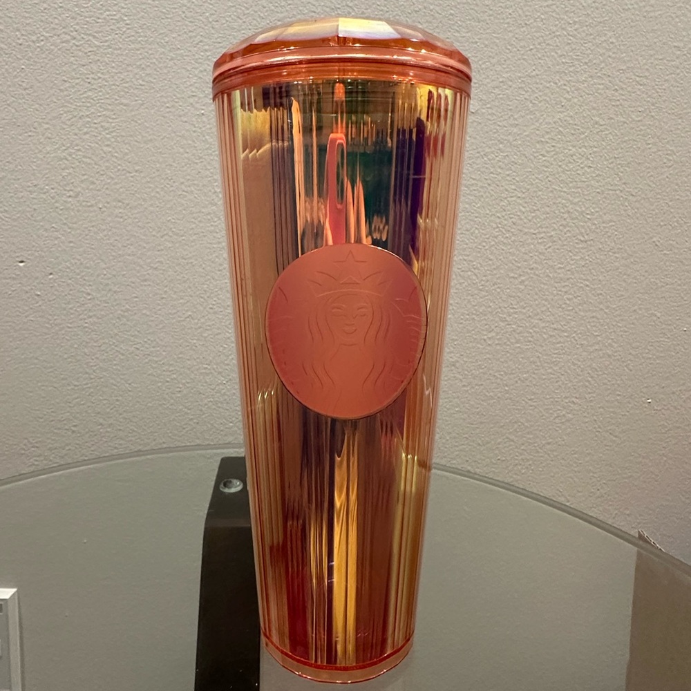 Starbucks Rose Gold Unicorn Kaleidoscope Diamond Cold Cup 24oz Venti Tumbler